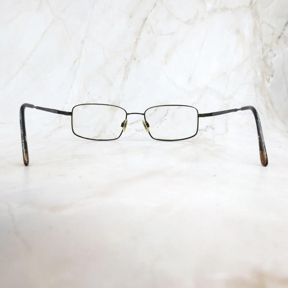 Flexon Eyeglasses Frame Autoflex 66 Men's Black Chrome Square Half Rim 54-18-140 - Image 4 of 4