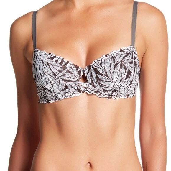 🆕️COSABELLA Sweet Treats Underwire BRA 34B Cheetah Italy Padded Green White - Image 3 of 4