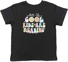 All the Cool Kids are Reading Kinder T-Shirt Buchliebhaber Kinder Jungen Mädchen Geschenk
