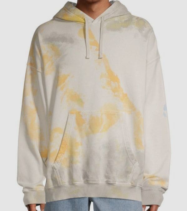 DIESEL S-UMMERIB-C1 スウェットシャツ パーカー フーディ $375 Diesel Men's Beige Pullover S UMMERIB C1 Paint Hoodie
