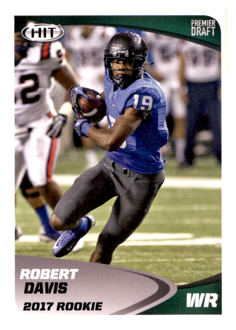 2017 SAGE Hit Premier Draft Robert Davis Rookie RC NFL PWE Insert Redskins #116