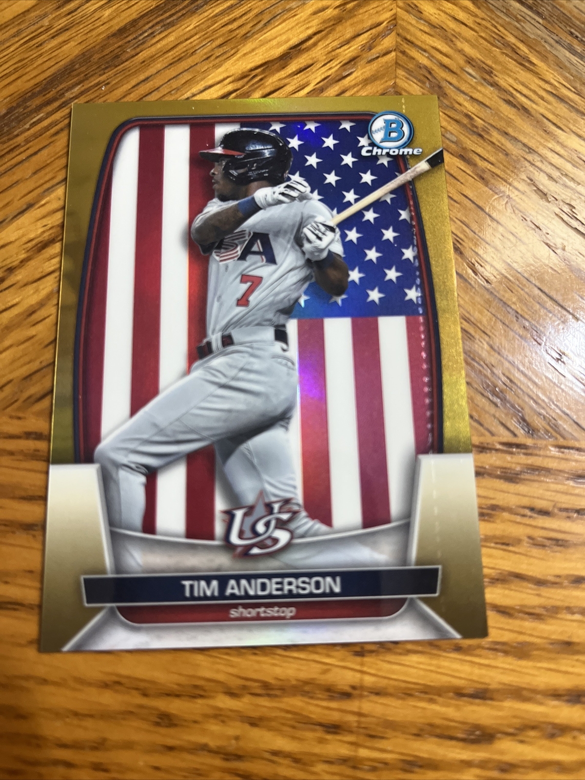 2023 Bowman Chrome Tim Anderson Gold Refractor 3/50 #WBC81 WBC See Desc Pr Err