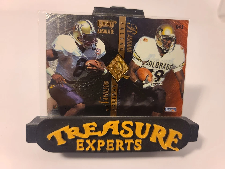 1995 Playoff Absolute #Q43 Ki-Jana, Wheatley, Kaufman & Salaam Football NM-MT - Image 2 of 2