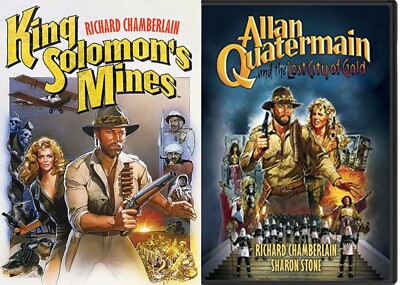 Allan Quatermain Double Feature One 1 & Two 2 King Solomons Mines 2 DVD Set