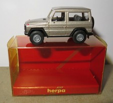 MICRO HERPA HO 1/87 MB MERCEDES-BENZ G 300 GE 4X4 GRIS ARGENT #3076 IN BOX