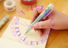 Multi-color Ballpoint Pen Ball Point Pens Kids School Office Supply 6 in 1 Color