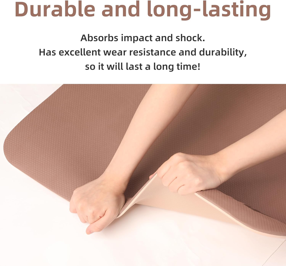 Non-Slip Extra Thick Anti-Tear Professional POE Yoga Mat for Enhanced Comfort