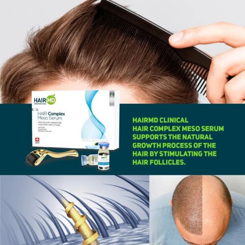 HairMD Clinical Hair Complex Meso Serum (10Pcs) + 2 Applicator + 1 Dermaroller - Picture 3 of 4