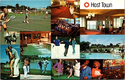 Postcard Lancaster PA Host Town Resort Torn Down In 2012 for redevelopment