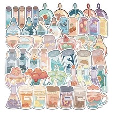 50 pcs  INS Style Drinks  Sticker Pack Laptop Decals