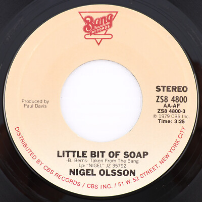 Nigel Olsson   Little Bit Of Soap / Thinking Of You -45 rpm Santa Maria ZS8 4800