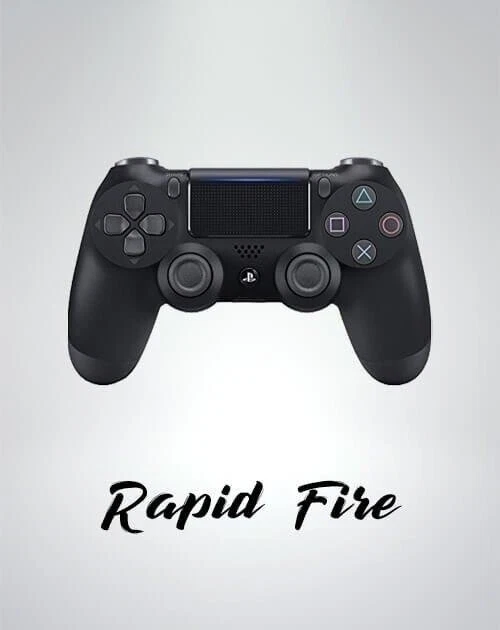 Manette PS5 Rapid Fire Noire - 4 Boutons + Clic Souris + Joystick Magnétique - Neuf
