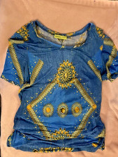 Authentic Luxury VERSACE JEANS Blue Golden Bi...
