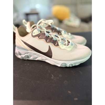Nike React Element 55 Womens Running Shoes Pale Pink Coral CN3591-600 Size 9.5