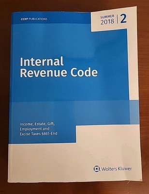 INTERNAL REVENUE CODE: Income, Estate, Gift, - Paperback, by CCH Tax Law - Clean