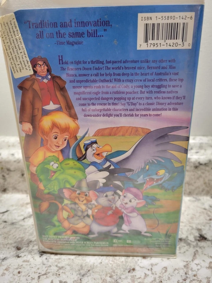 the rescuers down under vhs - Image 3 of 4