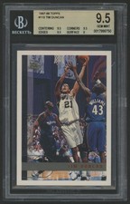 1997-98 Topps #115 Tim Duncan Rookie Card Graded BGS 9.5. rookie card picture