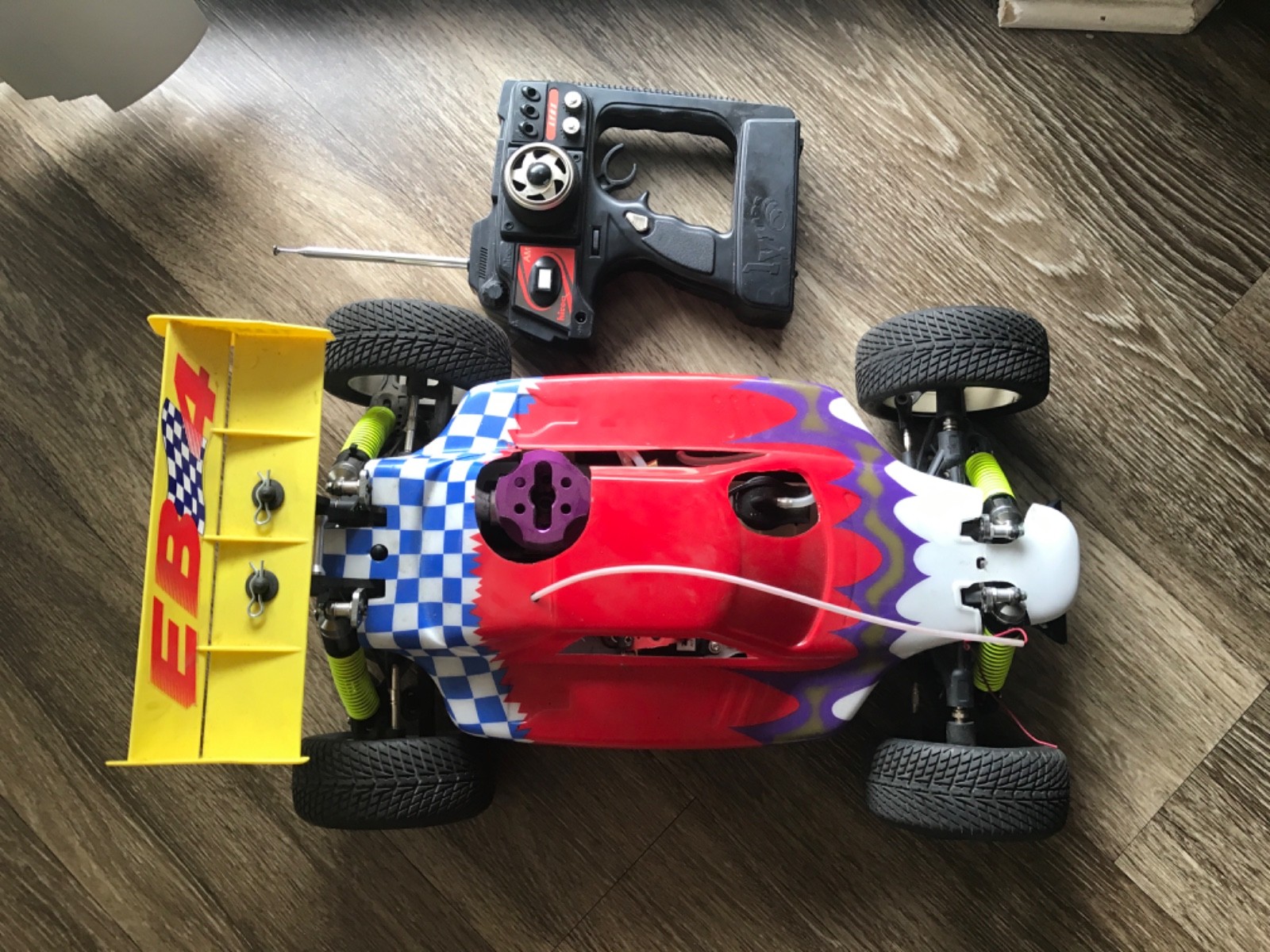 Vintage Thunder Tiger EB4 S2 1/8 Scale 4WD RC Nitro Buggy