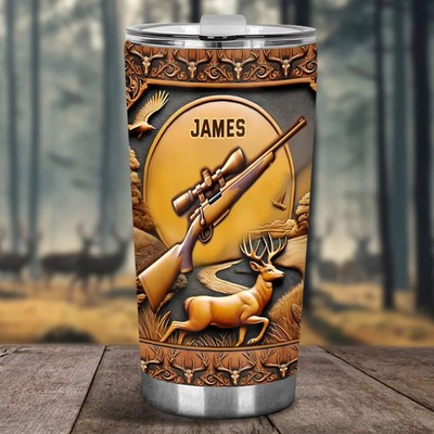 Personalized Tumbler Love Hunting , Custom Tumbler For Hunting Lovers