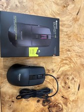 Roccat Burst Pro Gaming Mouse Wired Black Optical 6 Buttons RGB Unused Tested