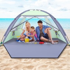 Beach Tent Sun Shelter for 3/4/5/6/7/8 Person, Portable UPF 50 UV Protection...