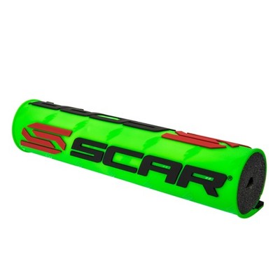 Protector/morcilla de manillar scar 3d (para manillar con barra)-verde fluor