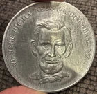 BATTLE OF GETTYSBURG VINTAGE CIVIL WAR ABRAHAM LINCOLN MEDAL MEDALLION SLAVERY