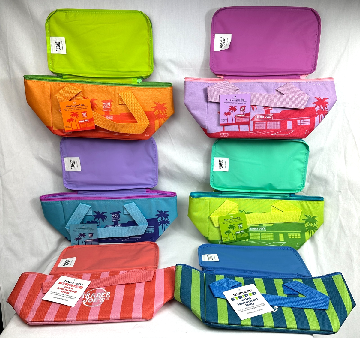 Trader Joe's Mini Insulated Tote Bag Summer Fun Collection NEW