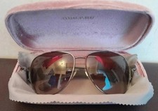 Miu Miu (Prada) Oversized Grey Sunglasses. 