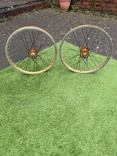 Raleigh Super/ultra Burner Weinmann Bmx Gold Wheels, New hubs And Spokes #1