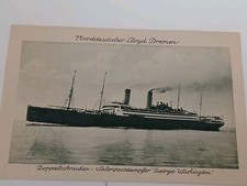 Germany Postcards Ships North Detscher Lloyd Bremen George Washington.