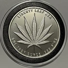Sativa Marijuana Liberty Leaf Cannabis Coin 1 Troy Oz .999 Fine Silver Round 999