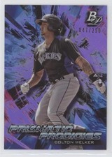 2018 Bowman Platinum Prismatic Prodigies Purple 47/250 Colton Welker #PPP-5 03rx
