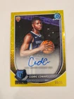 Cedric Coward RC Auto 2025/26 Bowman Chrome Mojo Gold /75 NBA Memphis Grizzlies