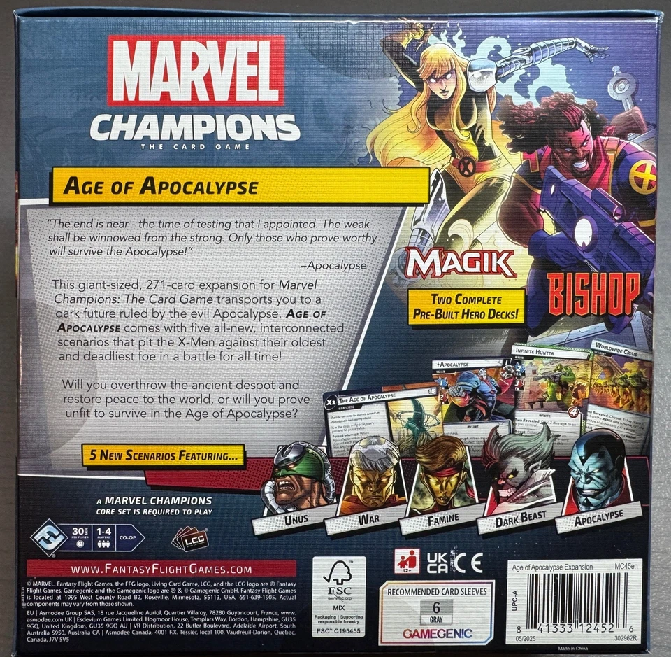 Marvel Champions: Age of Apocalypse (Expansion) - New/Sealed (Out of Print) - Image 2 of 4