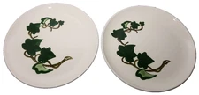 Set of 2 Metlox Poppytrail California Ivy Plates 9" Round USA  MCM