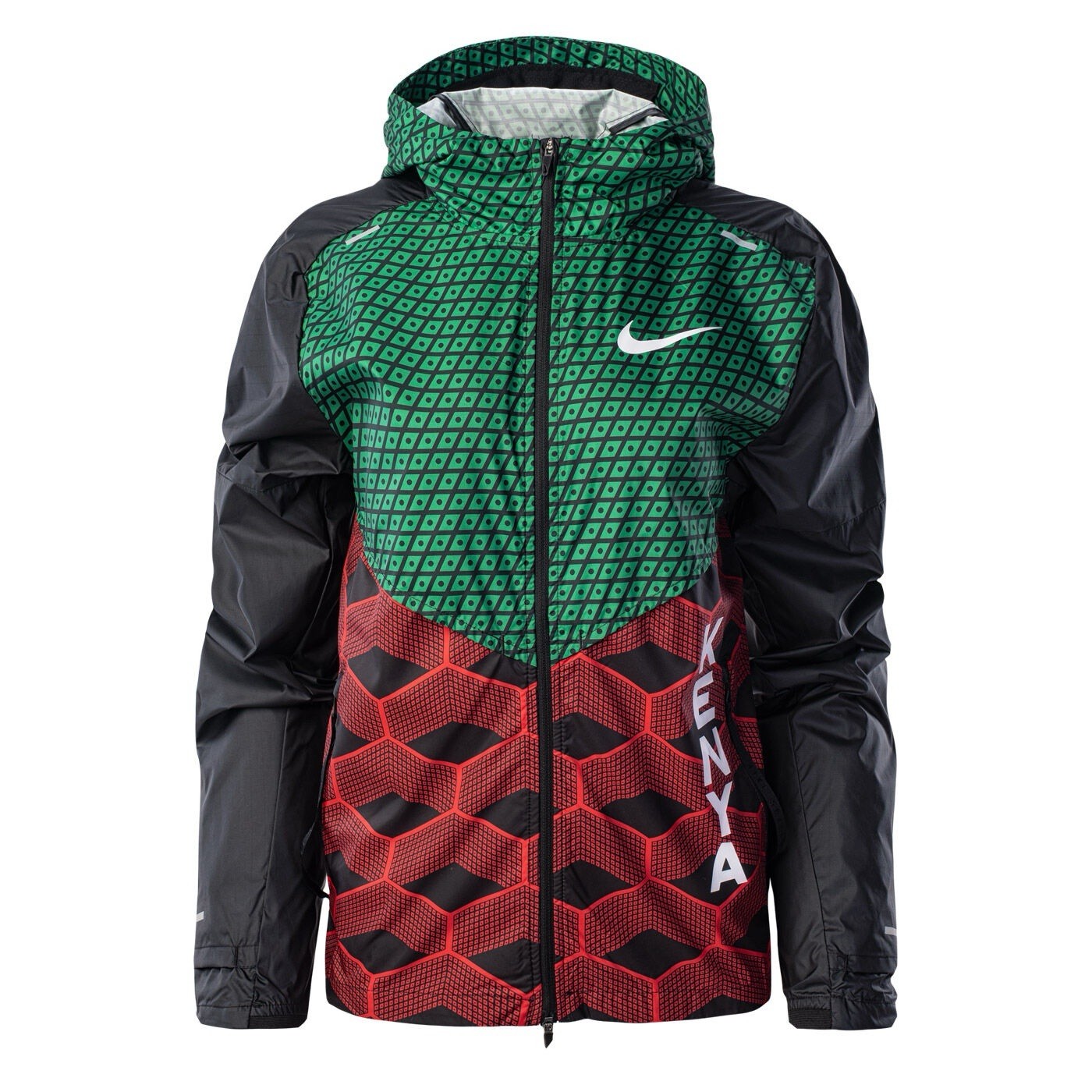 SACAI X NIKE NIKE KENYA PATTERN GIACCA A VENTO RUNNING UOMO SMALL NUOVA CON ETICHETTE