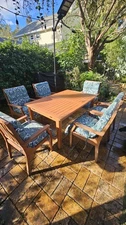 Patio Furniture Set 7 Piece Teak