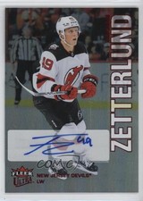 2022 Upper Deck Fleer Ultra Red Rainbow Foil 7/25 Fabian Zetterlund #5 Auto 0o66