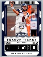 #33 Devlin Hodges 2020 Panini Contenders Draft Picks Samford Bulldogs