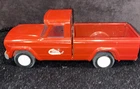 Vintage Tonka Pressed Steel Jeep Pickup Truck Red, 9" Metal Toy Truck 1960s