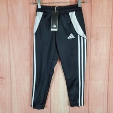 Adidas Tiro 24 Kids Track Pant Sz 5 / 6 Black Polyester Flat Front Elastic Waist