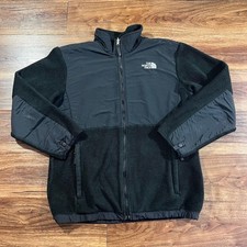 The North Face Jacket Girls Size XL Extra Large Full Zip Black Fleece MINOR FLAW