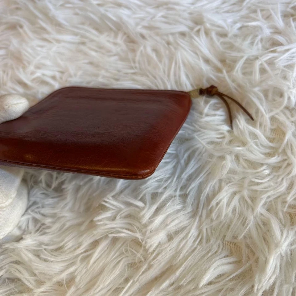 Cartera de cuero marrón con cremallera en forma de L fragmento Porter Foto 3 de 4