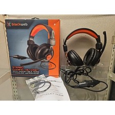 Blackweb Stereo Gaming Headset Wired 3.5mm Any System OPEN BOX NEW 