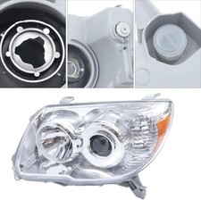 2006-2009 Toyota 4Runner Left Headlight - Clear Lens, Direct Replacement