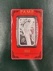 2022 PAMP Suisse Lunar Year of the Tiger 1 oz Silver Bar – Sealed Assay Card