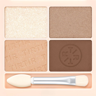 TIRTIR Milky Mellow 4-Color Eyeshadow Palette 01 Gold 02 Peach Warm Neutral