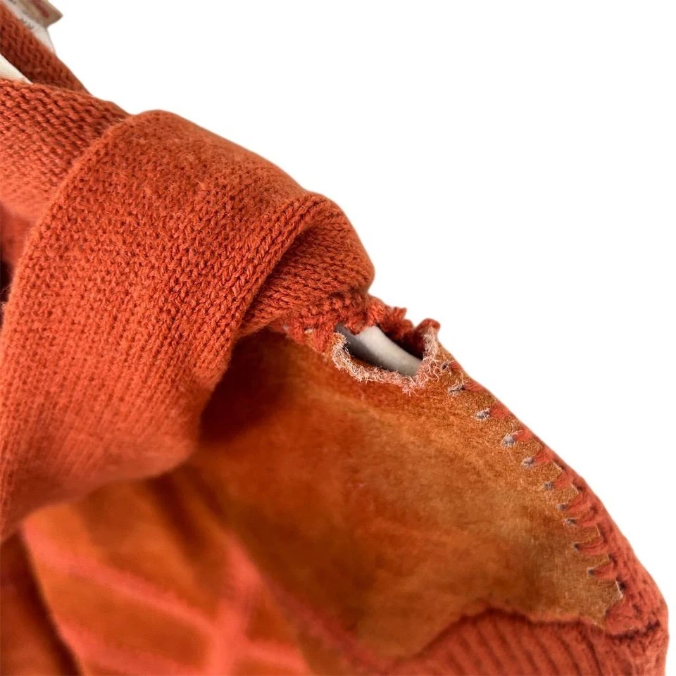 Chaqueta con Capucha Vintage Años 70 Para Mujer Gamuza L Óxido Patchwork Boho Retro Foto 3 de 4