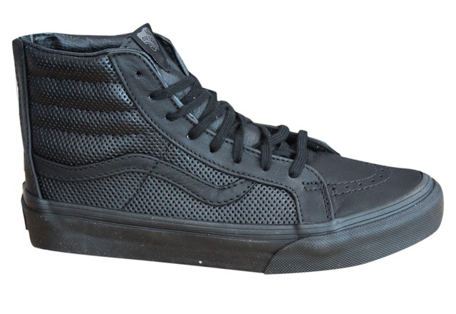 black wedge vans